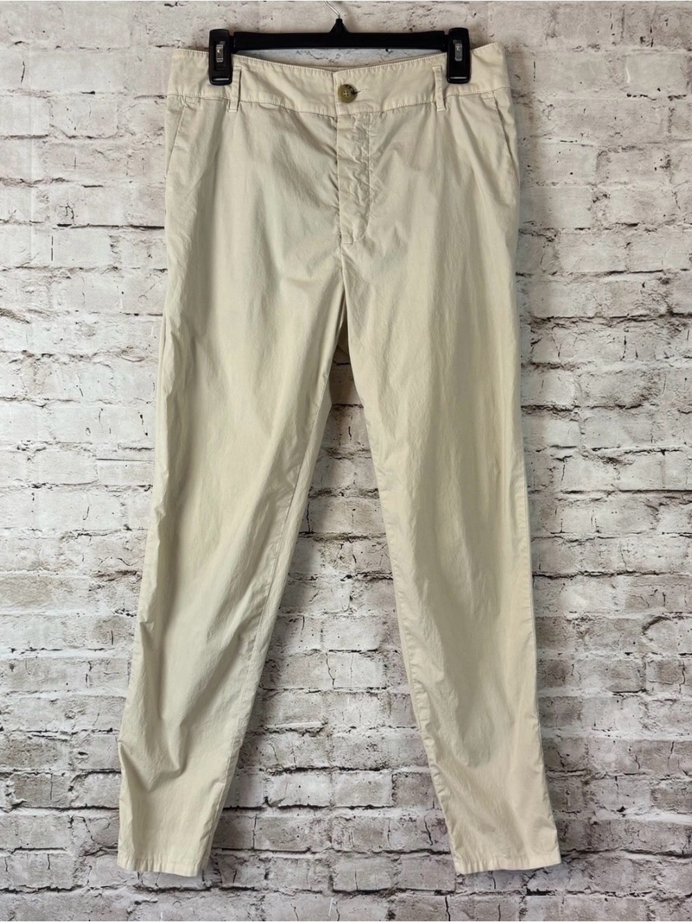 Standard James Perse Pants Size 27 Khaki Beige Cotton Stretch WZQ1688 Casual